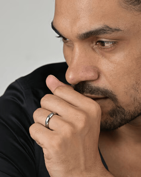 Men Silver 925 Band Rings