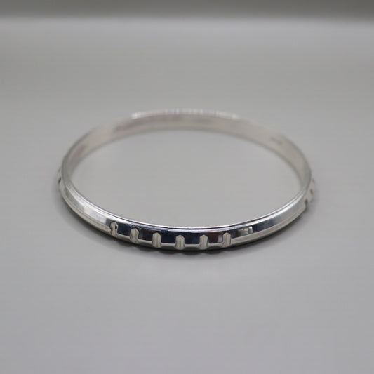 "Silver Elegance 925 Men's Kada"