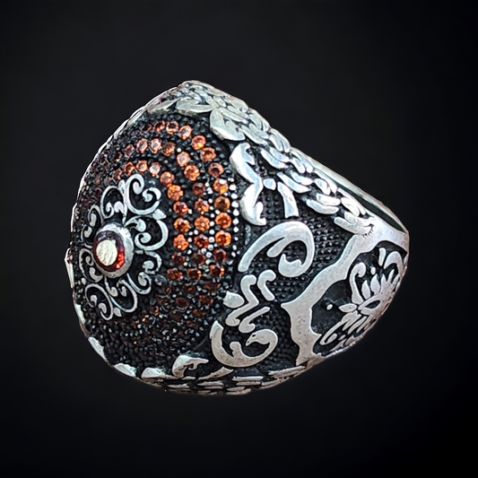 Turkish Emerald Men's Silver 925 Ring