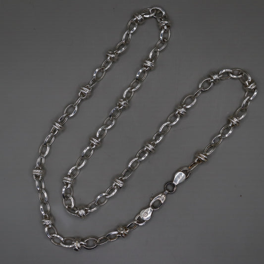 Bold Silver 925 Link Necklace