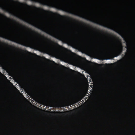 "Sleek 925 Sterling Silver Men's Chain Necklace"