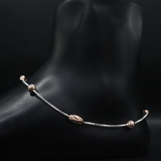 "Sterling Elegance 925 Silver Anklets"