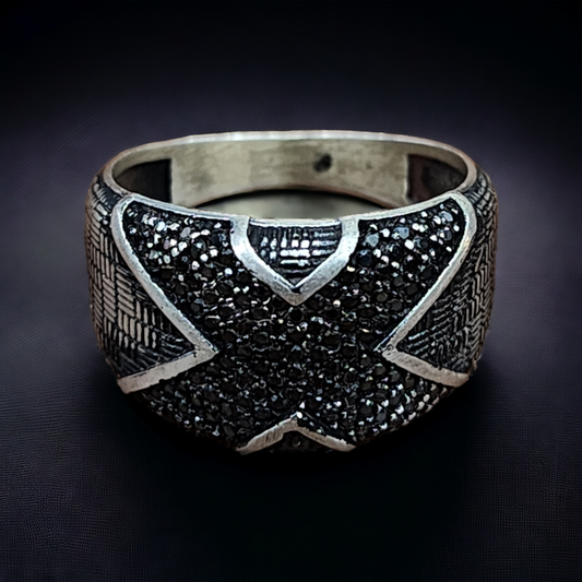 Sapphire Elegance Turkish Men's Ring