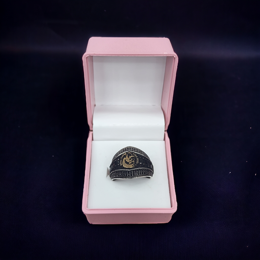 Turkish Delight Black Diamond Ring - Men's Silver 925