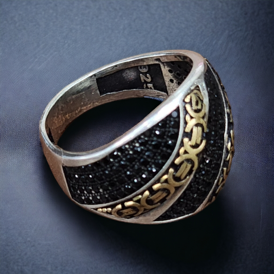 Sultan's Elegance Turkish Silver Ring