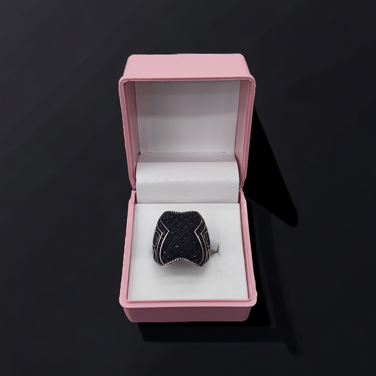 Turkish Black Sterling Men's Band