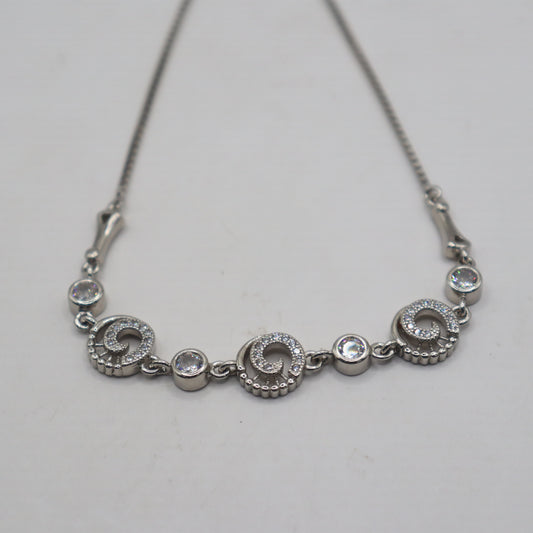 "Serene Silver Breeze Bracelet"