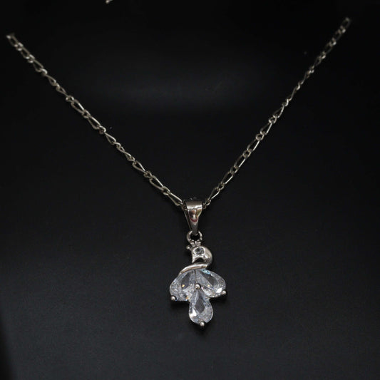"Radiant Square Sparkle Pendant Set"
