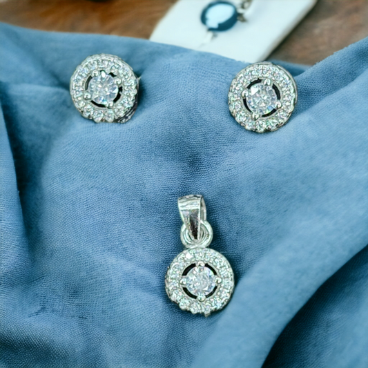 "Sparkling Stardust Pendant Set" - categorized as "Diamond Pendant Set"