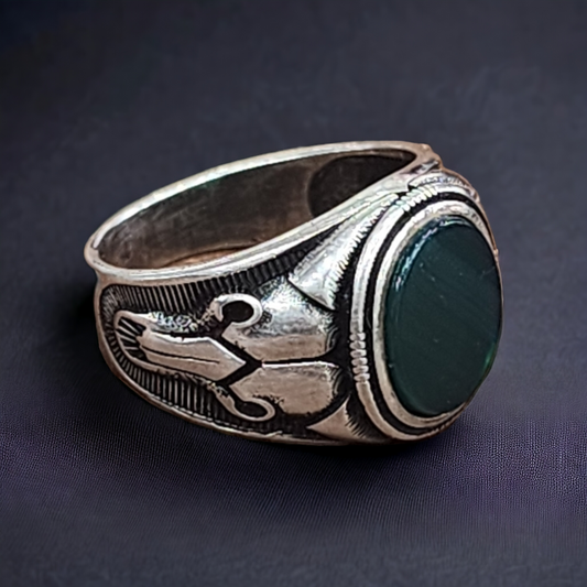"Sultan's Opulence 925 Silver Turkish Ring"
