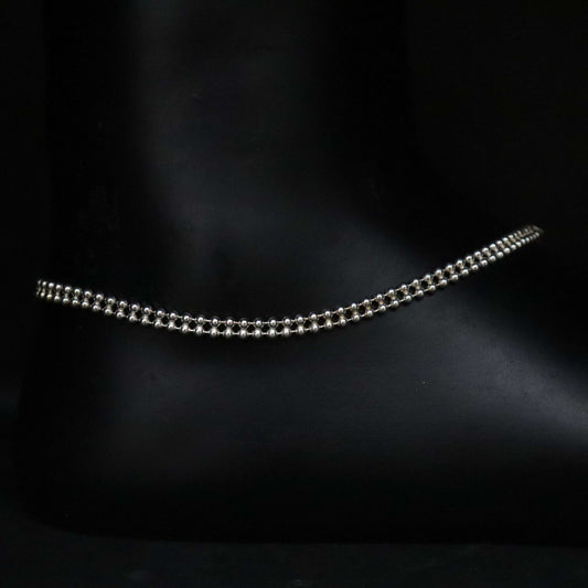 925 Sterling Silver Sparkle Ankle Chain