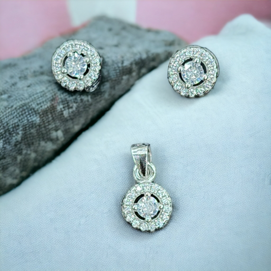 "Sparkling Stardust Pendant Set" - categorized as "Diamond Pendant Set"