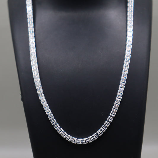 "Men's 925 Sterling Silver Classic Chain"