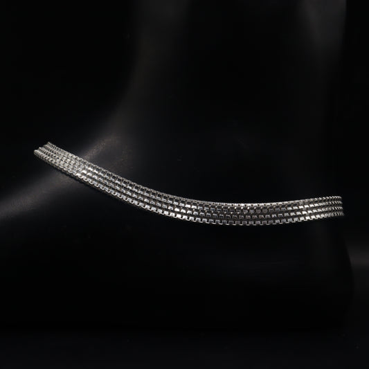 "Elegant 925 Sterling Silver Anklet"