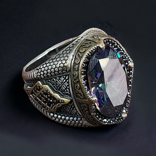 Turkish Opalite Silver 925 Men's Ring