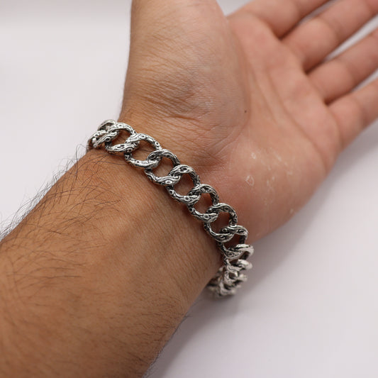 "Sterling Silver Masculine Bracelet"