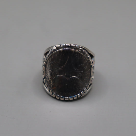 Broad Eagle 925 Silver Men's Ring