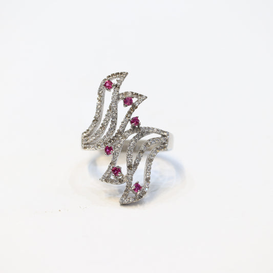 Pink Elegance Diamond Ring