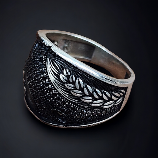 "925 Sterling Silver Turkish Men's Ring"