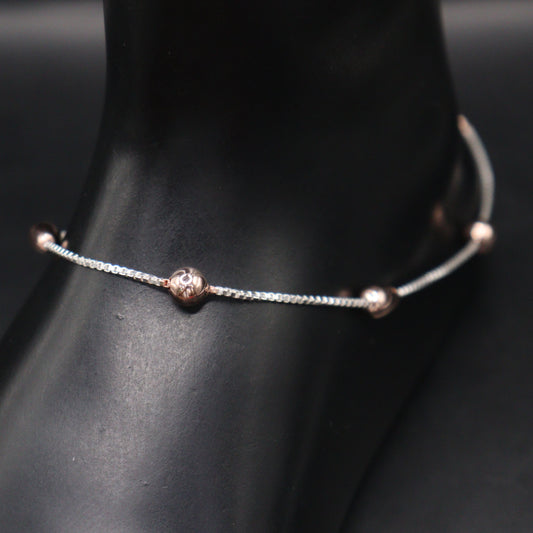 "Serenity Silver 925 Anklet"