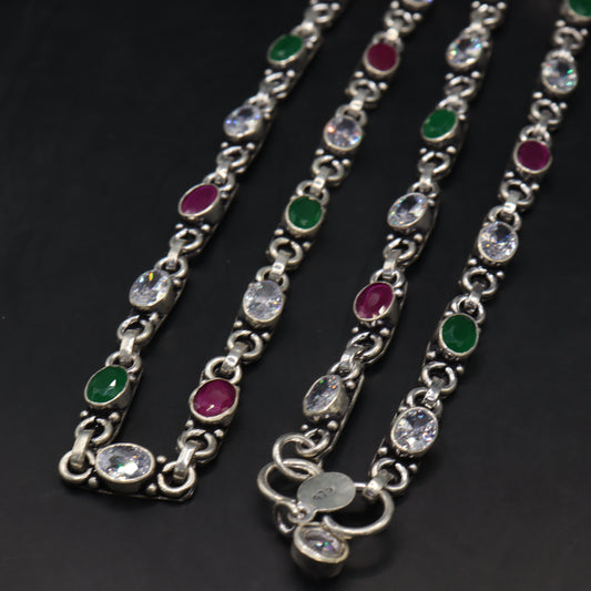 "Sterling Silver Elegance Anklet"