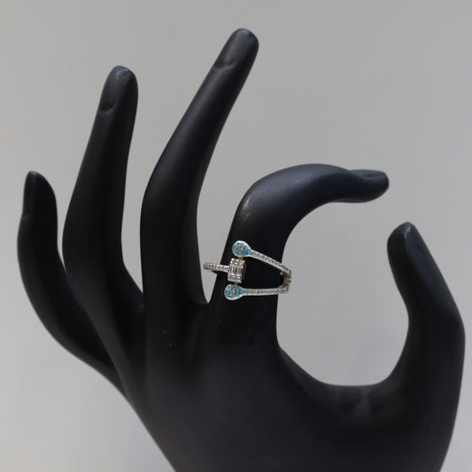 Serene Seas Sterling Ring