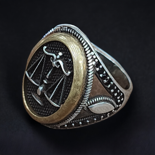 Turkish Elegance Sterling Silver Men's Ring