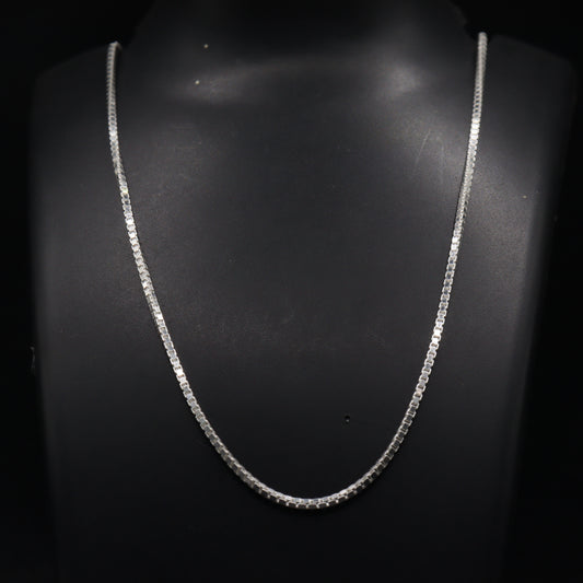 "Men's Classic 925 Silver Link Chain"