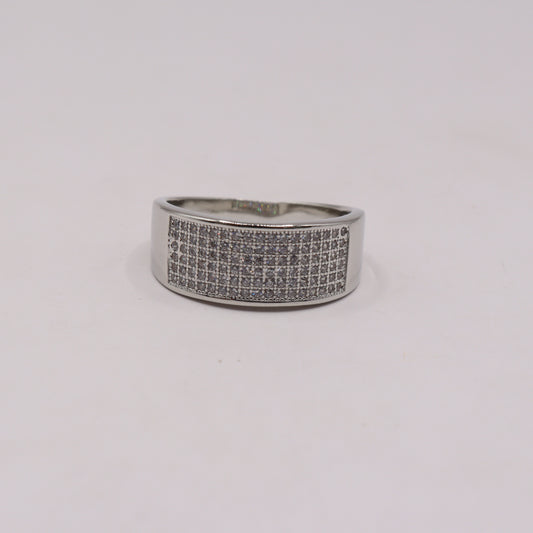 "Sterling Silver Enigma Band Ring"
