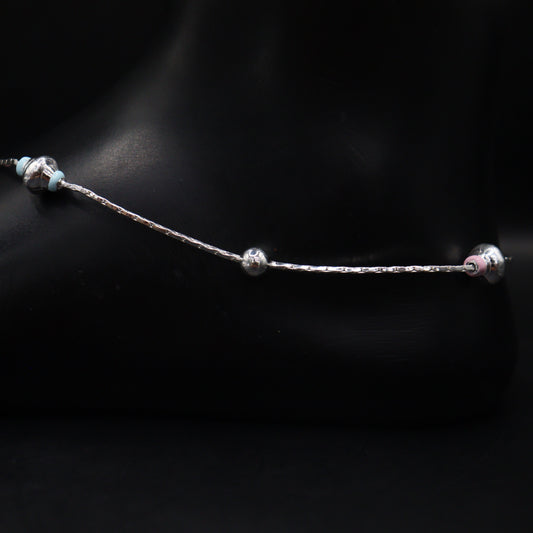 "925 Sterling Silver Charm Anklet"