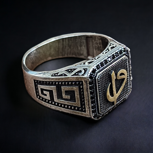 Elegant Turkish Sterling Vav Ring for Men