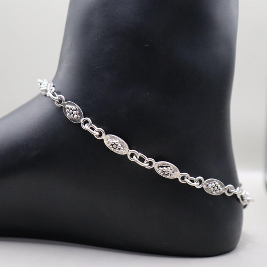 "Sterling Grace 925 Silver Anklet"
