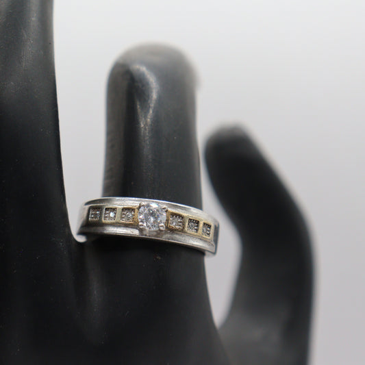 "Midnight Warrior Men's Band Ring"
