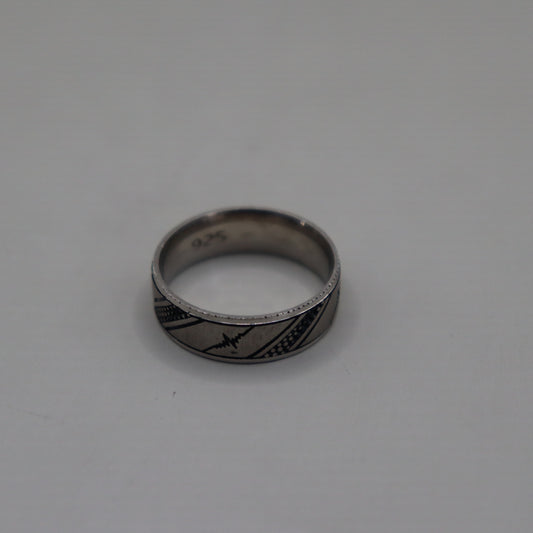 Sleek 925 Silver Men's Ring