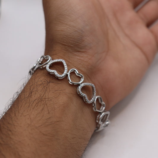 "Shimmering Stardust Silver 925 Bracelet"