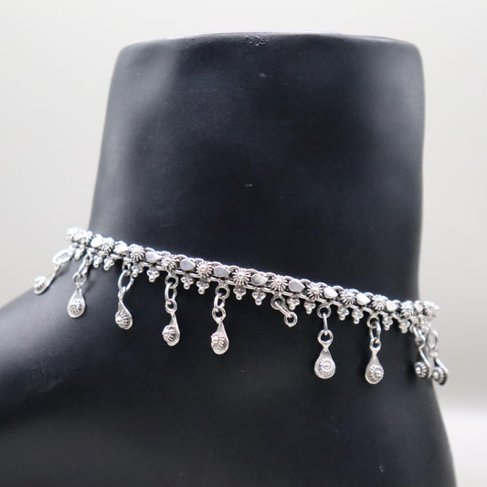 "Sterling Silver Gleam Diva Anklet"