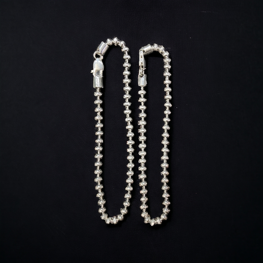 Sparkling Sterling Silver Anklet