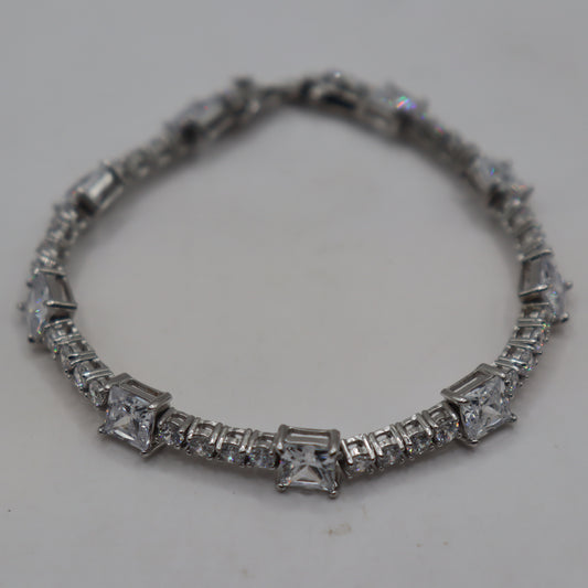 "Serene Silver Sparkle Bracelet"