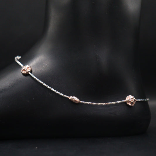 "Sterling Elegance 925 Silver Anklet"