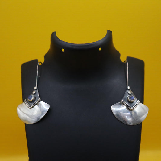 "Royal Rose Silver Gold Earrings"