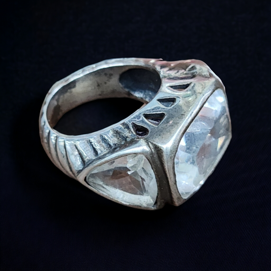 "Art Deco Turkish Silver Ring for Men"
