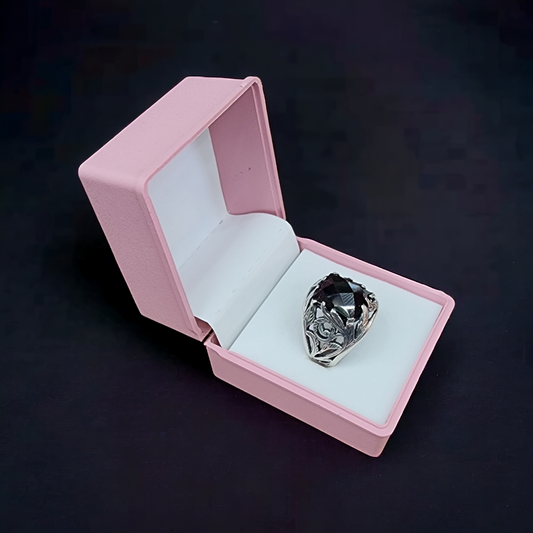 "Masculine Onyx Turkish Silver 925 Ring"