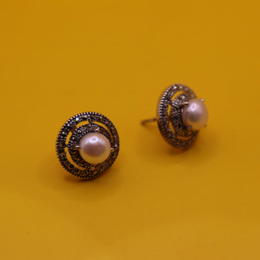 "Glimmering Orchid Earrings"