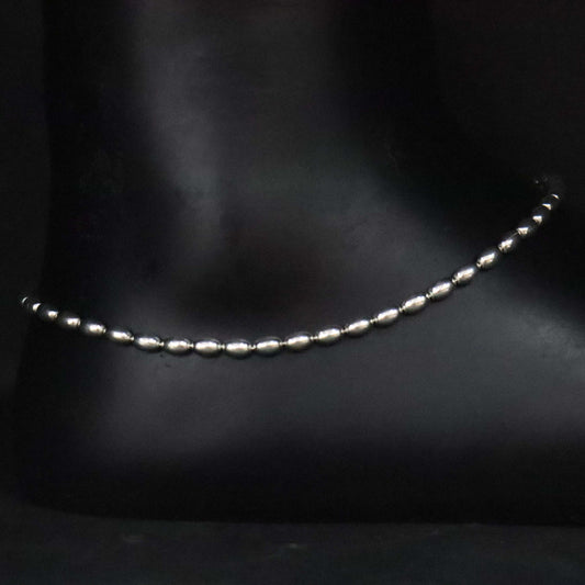 "925 Sterling Silver Anklet Pair"