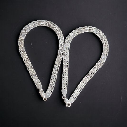 "Elegant 925 Sterling Silver Anklet"