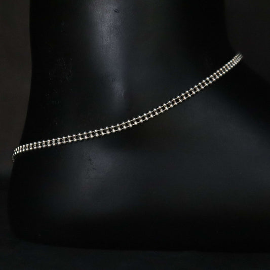 "Elegant 925 Sterling Silver Anklet"