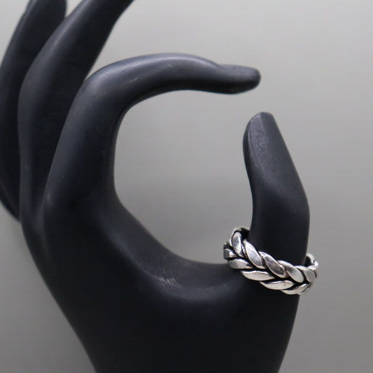Interlinked 925 Silver Men's Ring