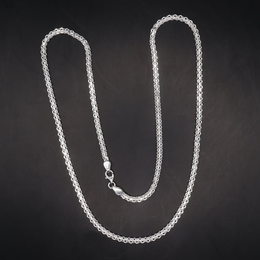 "Sleek Silver 925 Men's Link Chain"