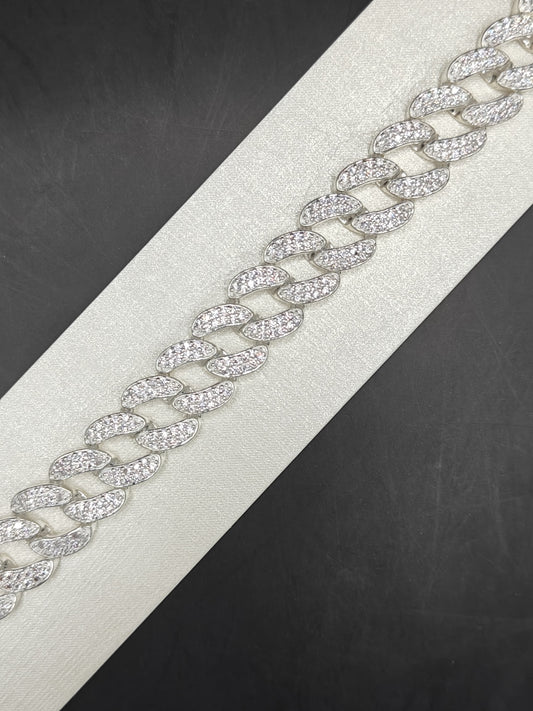 "Bold Silver Serpent Bracelet"