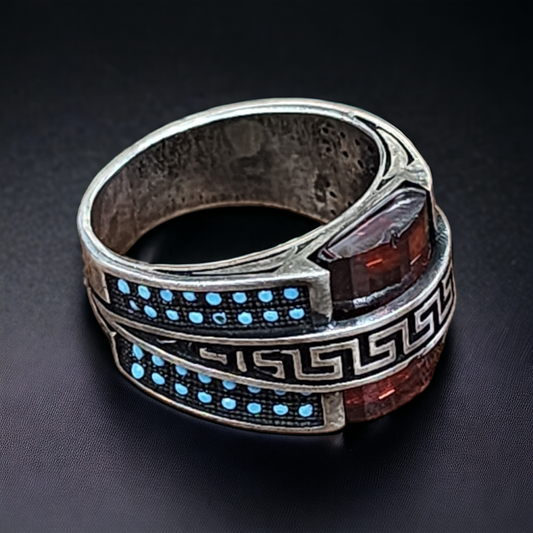 Ottoman Elegance Silver 925 Men's Ring